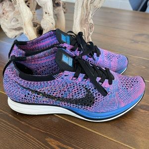 Nike Flyknit Racers Indigo - M5/W6.5